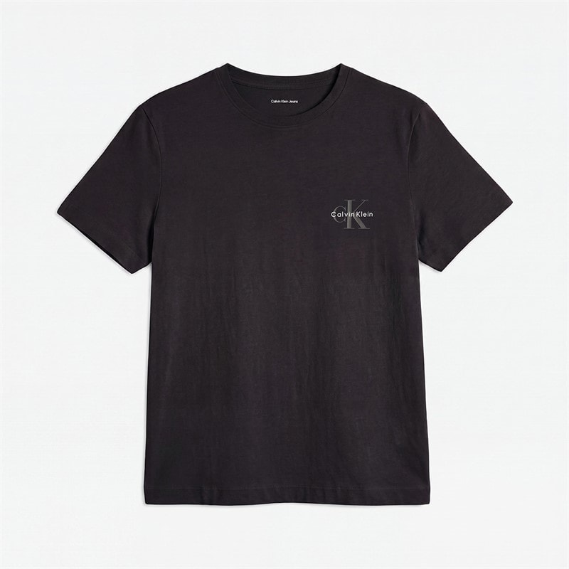 Calvin Klein Jeans Womens Monologo Two Pack T-Shirts Plein Air/Black - Image 3