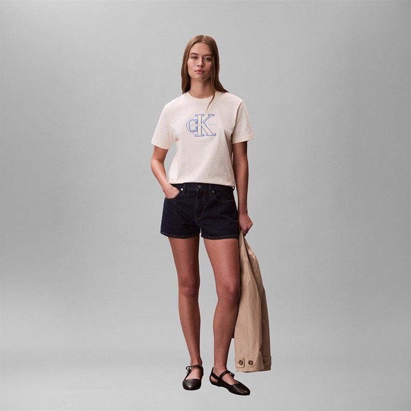 Calvin Klein Jeans Womens Classic T-Shirt Calico - Image 4