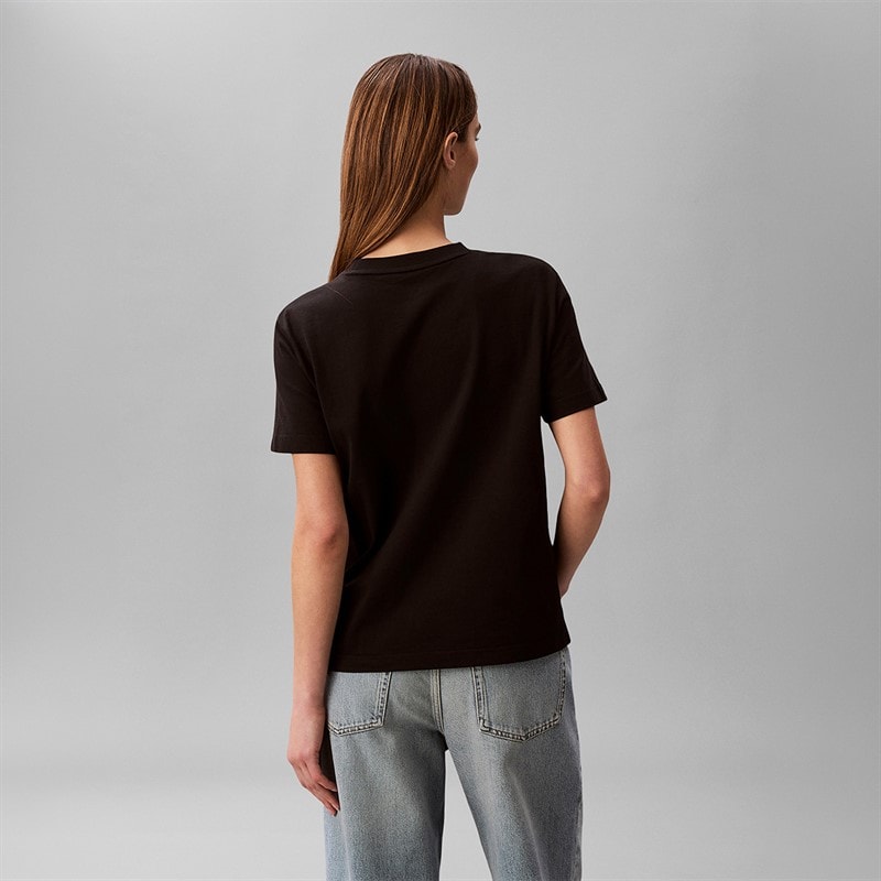 Calvin Klein Jeans Womens Classic T-Shirt Black - Image 2