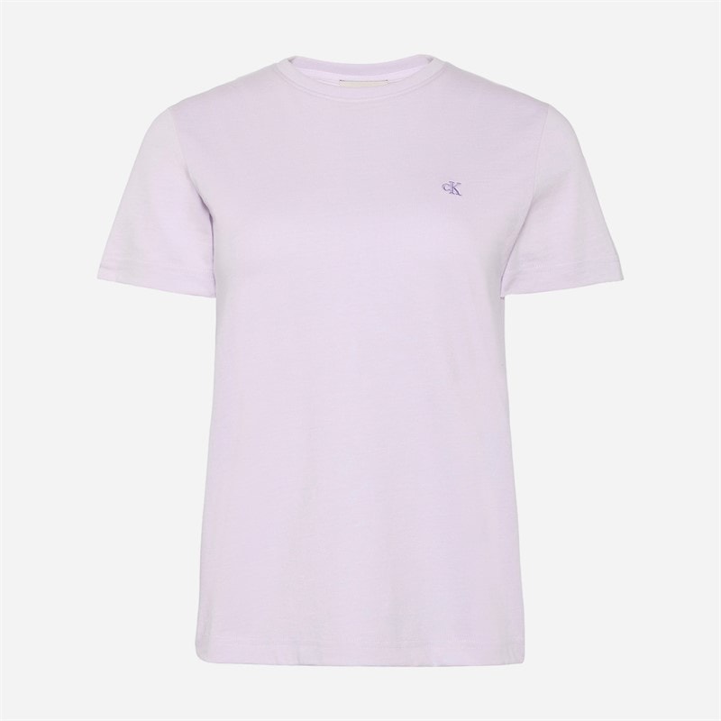 Calvin Klein Jeans Womens Monogram T-Shirt Island Lilac - Image 5