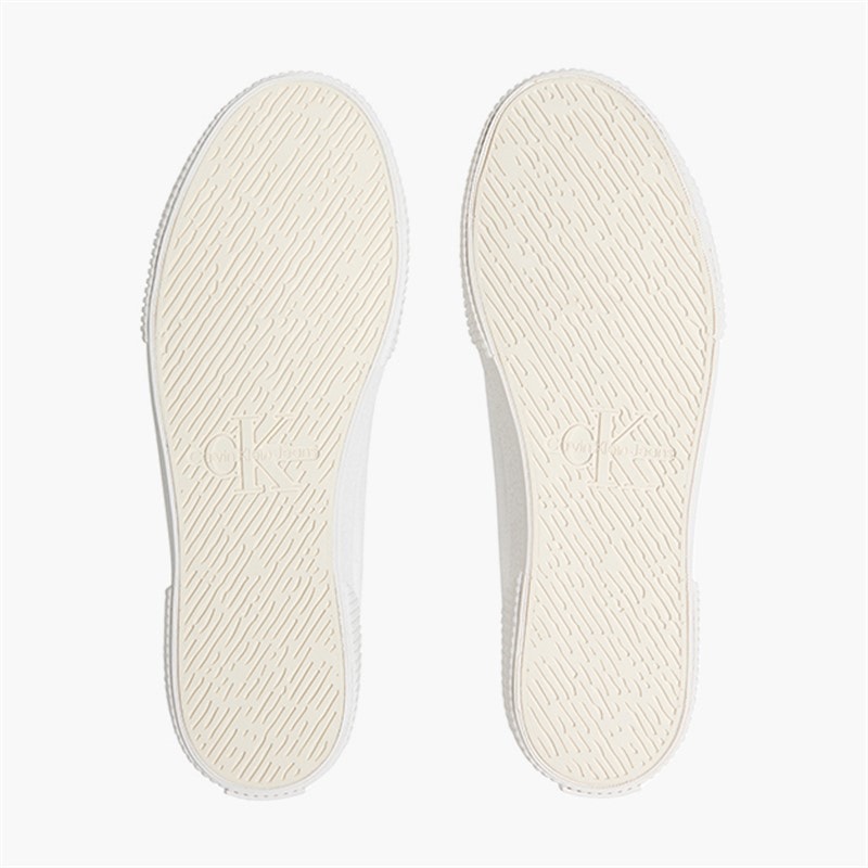 Calvin Klein Jeans Mens Essential Vulc Trainers Triple Bright White - Image 2
