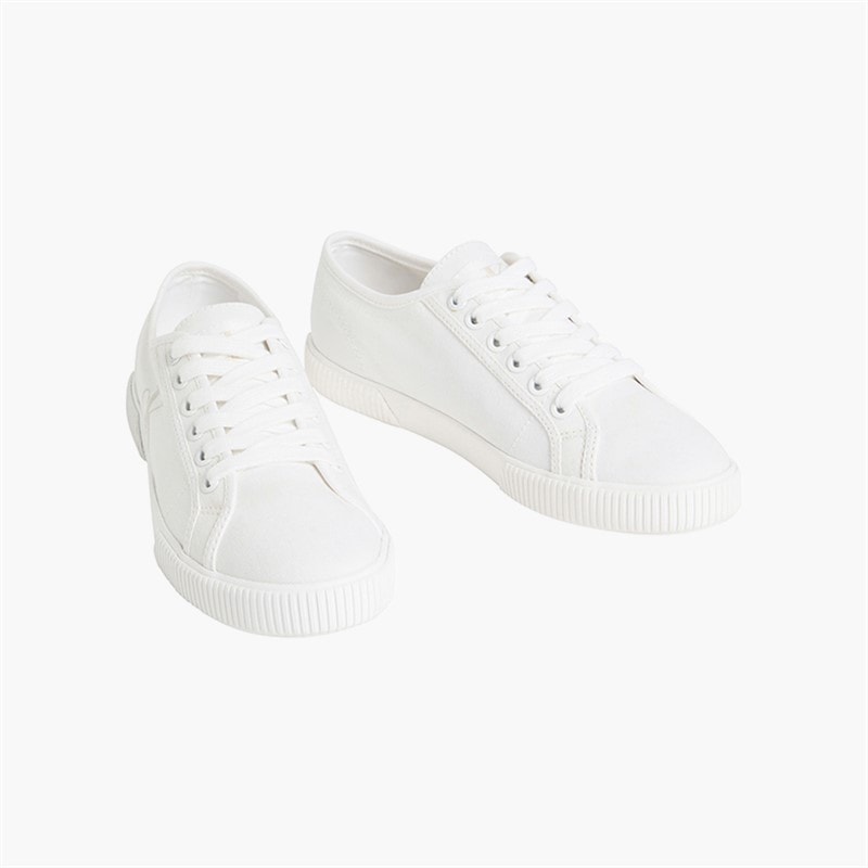 Calvin Klein Jeans Mens Essential Vulc Trainers Triple Bright White - Image 4