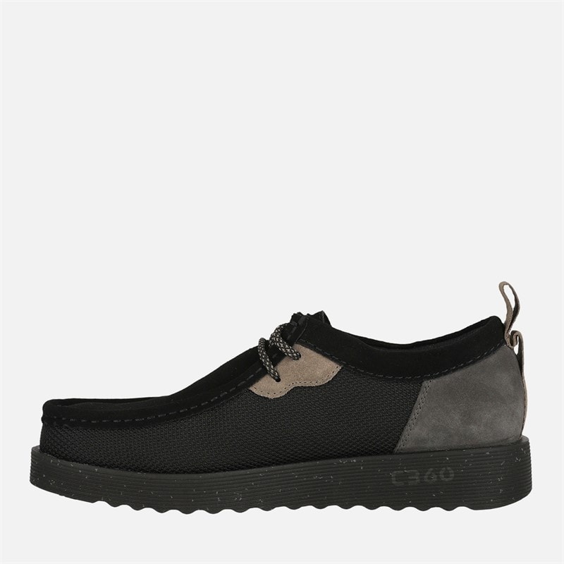 Clarks Mens Premium FTR2LO Wallabee Shoes Black Combi