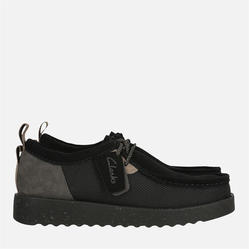 Clarks Mens Premium FTR2LO Wallabee Shoes Black Combi - Image 5