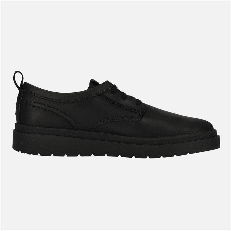 Clarks Mens Premium Polden Lace Shoes Black Leather - Image 5