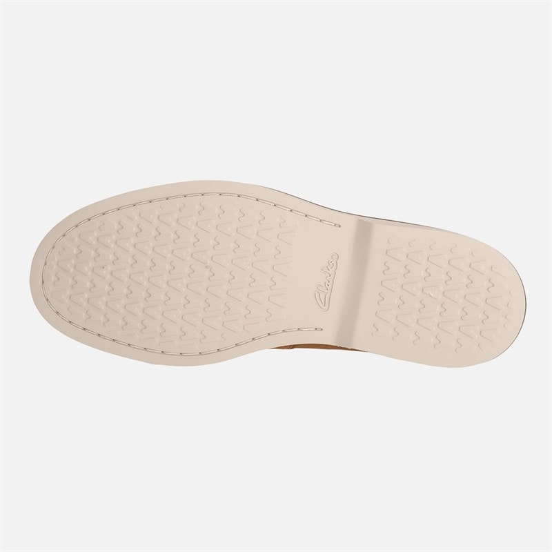 Clarks Mens Premium Atticus LT Slip Shoes Cola Suede - Image 2
