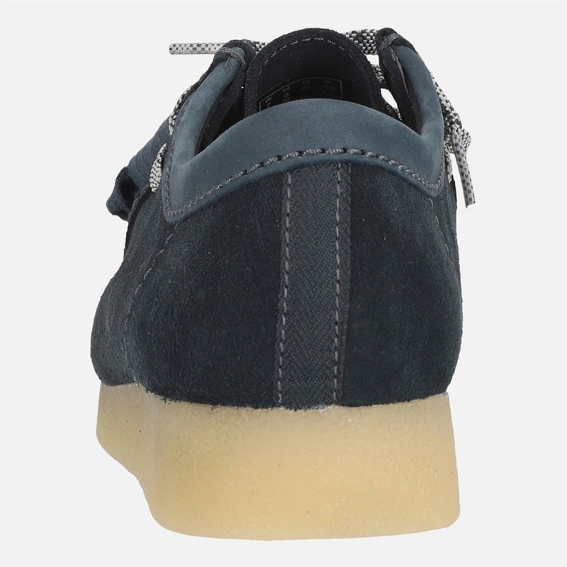 Clarks Mens Premium Evo Wallabee Shoes Navy - Image 3