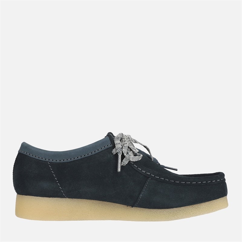 Clarks Mens Premium Evo Wallabee Shoes Navy - Image 5
