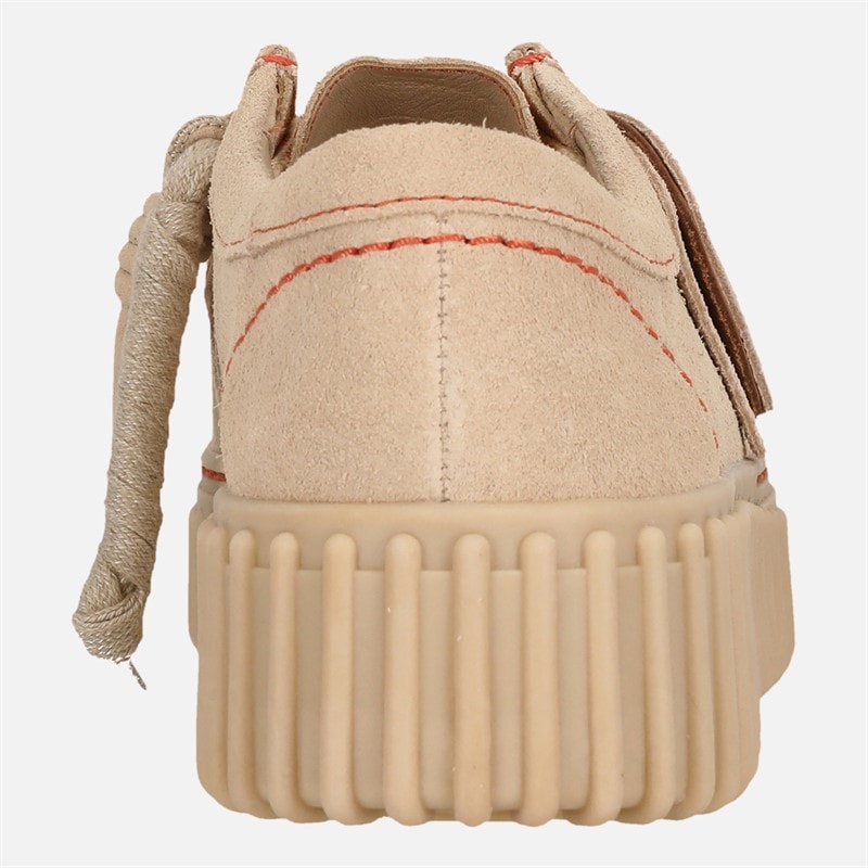 Clarks Womens Premium Torhill Bee Shoes Ecru Suede - Image 3