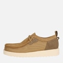 Clarks Mens Premium Ftr2lo Wallabee Shoes Dark Sand Combi