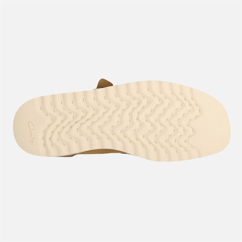 Clarks Mens Premium Ftr2lo Wallabee Shoes Dark Sand Combi - Image 2