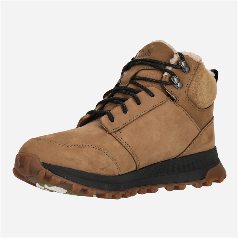 Clarks Mens Atl Trek Up WP Shoes Dark Sand Wlined - Image 2