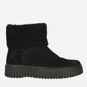 Clarks Womens Torhill Turn Shoes Black Wlined Sde