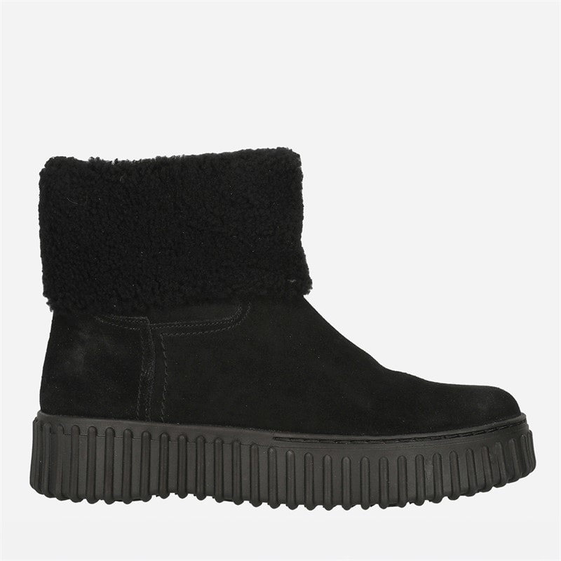 Clarks Womens Torhill Turn Shoes Black Wlined Sde - Image 1