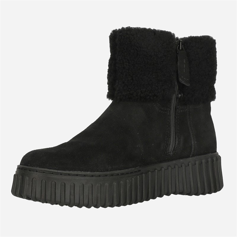 Clarks Womens Torhill Turn Shoes Black Wlined Sde - Image 2