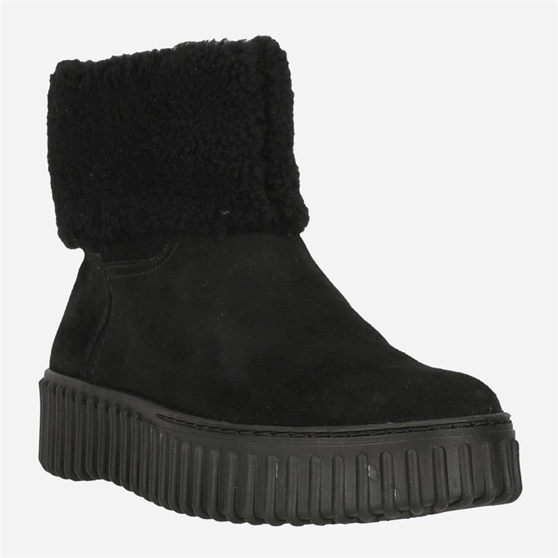 Clarks Womens Torhill Turn Shoes Black Wlined Sde - Image 3