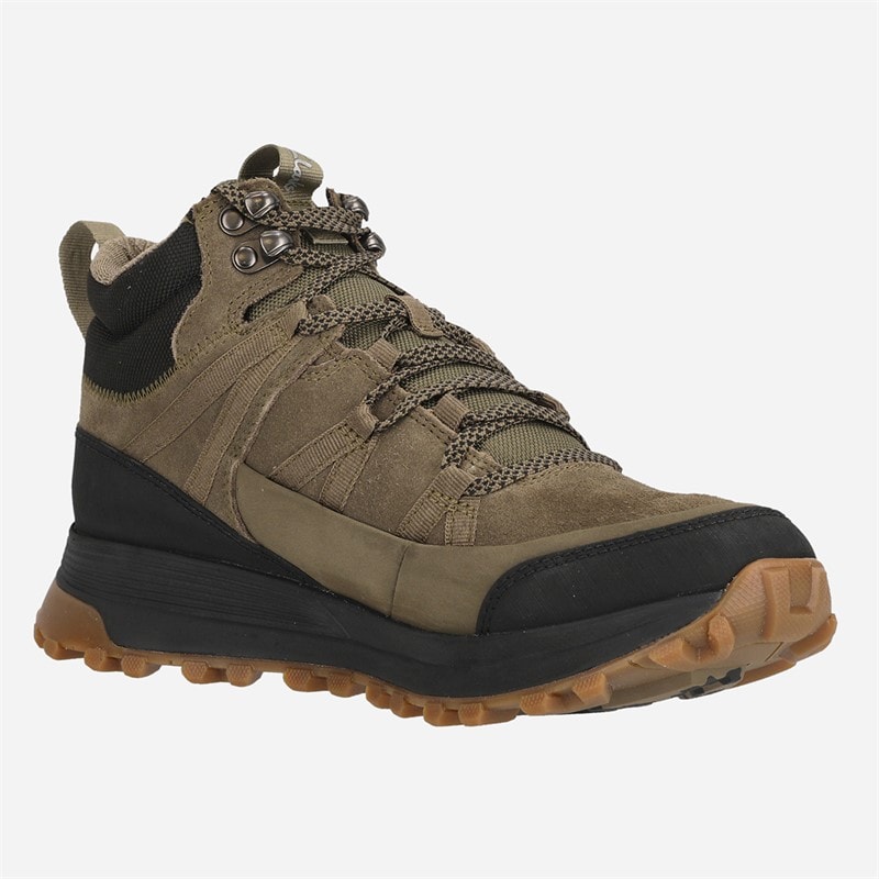 Clarks Mens Atl Trek Rise GTX Shoes Dark Olive Sde - Image 2