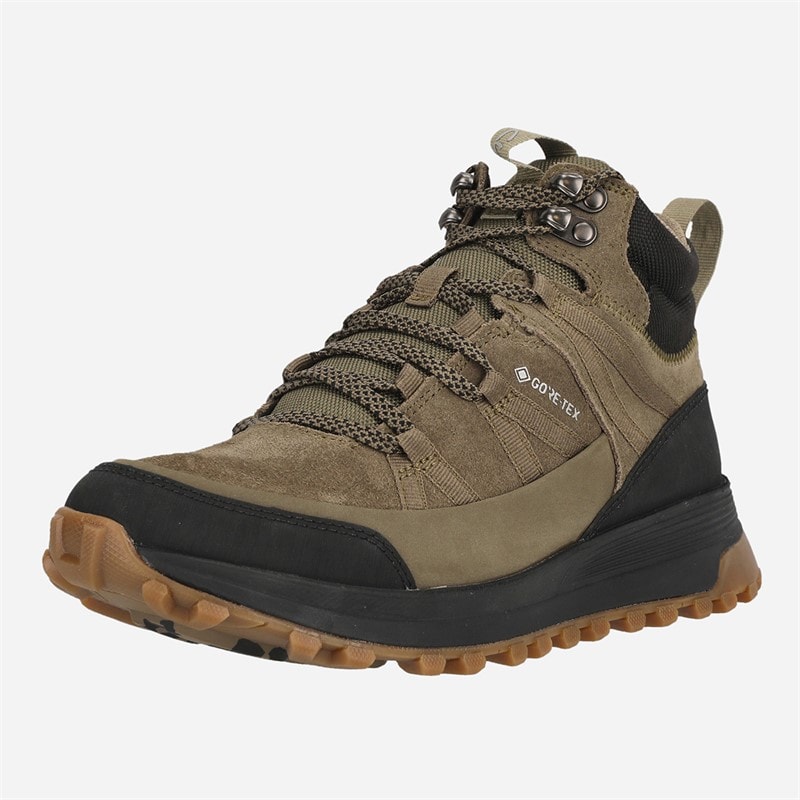 Clarks Mens Atl Trek Rise GTX Shoes Dark Olive Sde - Image 3