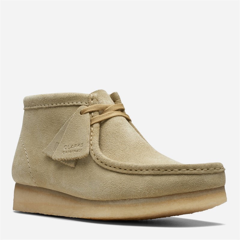 Clarks Womens Originals 2 Wallabee D Boots 5252 Maple Suede