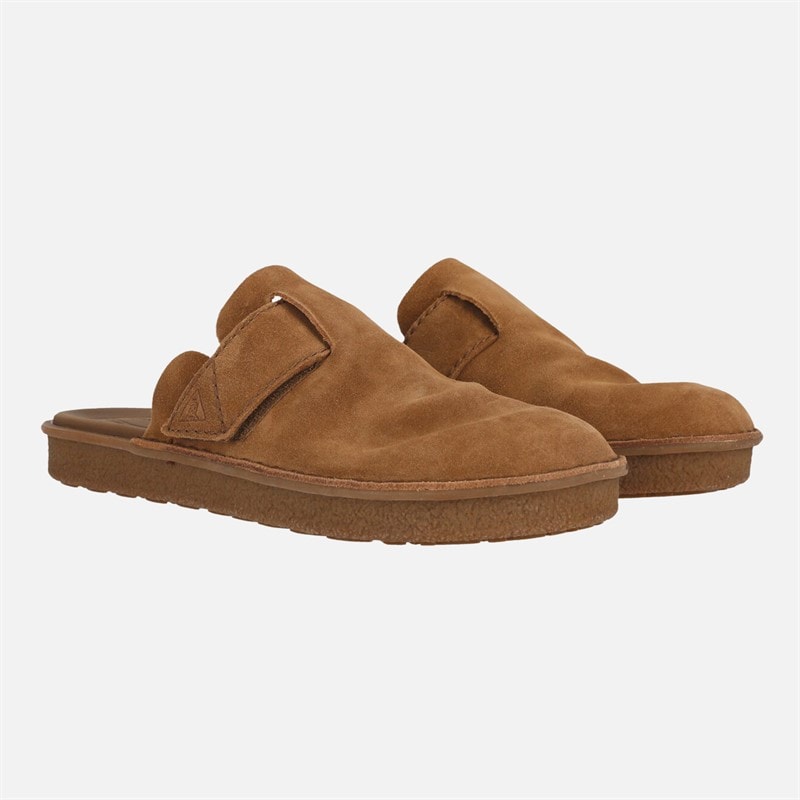 Clarks Mens Premium Litton Mule G Sandals 1224 Cola Suede - Image 3