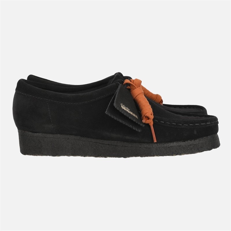 Clarks Womens Originals 2 Wallabee D Shoes 1219 Black Suede - Image 2
