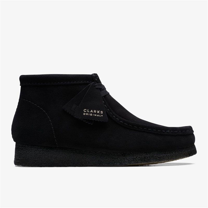 Clarks Mens Originals 2 Wallabee G Boots 1219 Black Suede - Image 2
