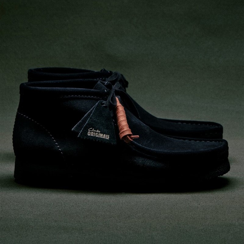 Clarks Mens Originals 2 Wallabee G Boots 1219 Black Suede - Image 3