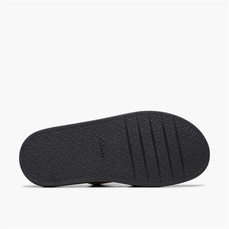 Clarks Womens Aristella D-Fit Sliders Ecru - Image 2