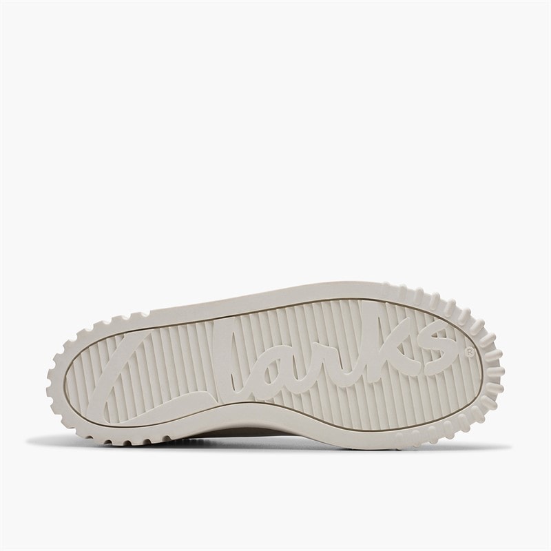 Clarks Womens Mayhill Walk D- Fit Trainers Off White - Image 2