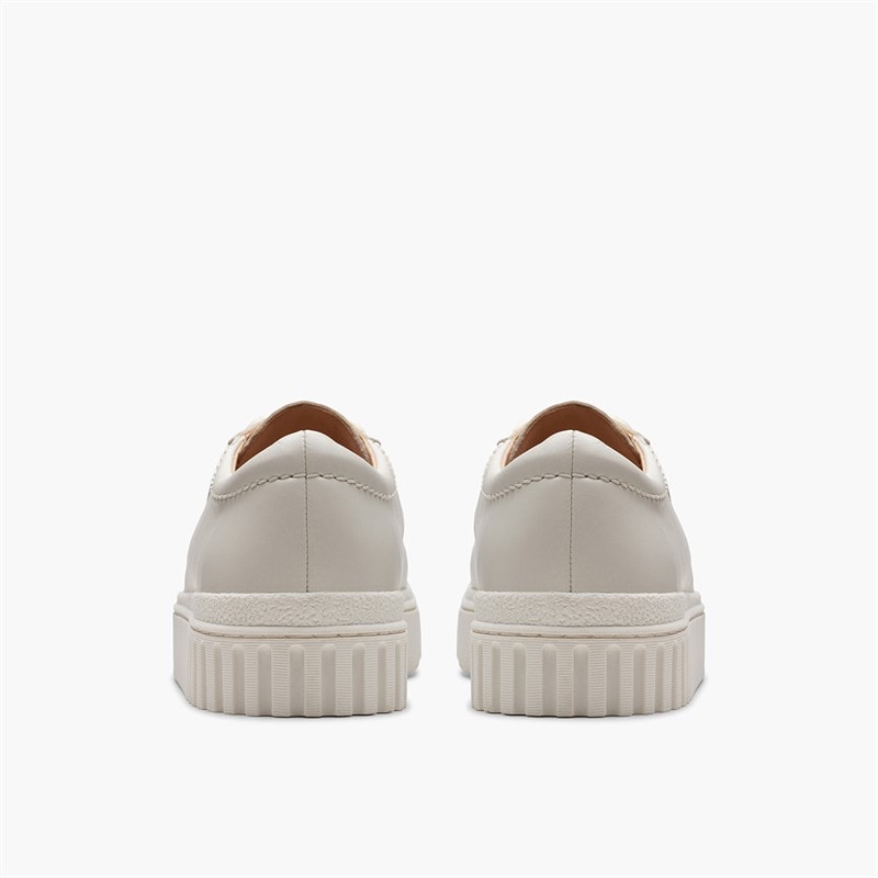 Clarks Womens Mayhill Walk D- Fit Trainers Off White - Image 3