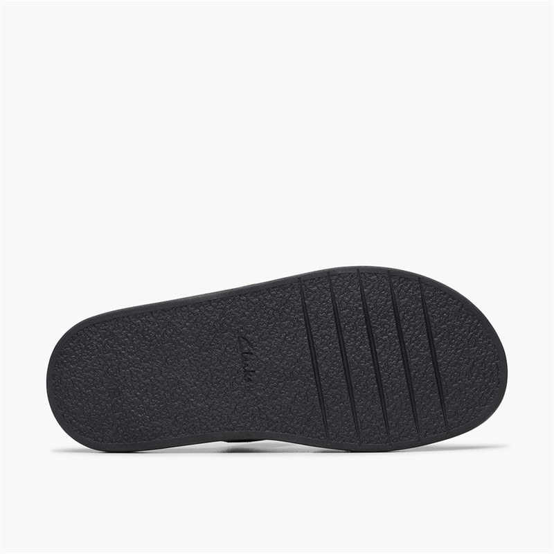 Clarks Womens Aristella D-Fit Sliders Black - Image 2