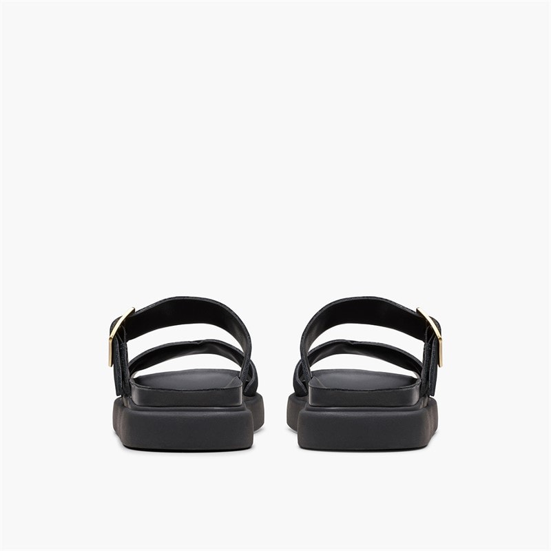 Clarks Womens Aristella D-Fit Sliders Black - Image 3