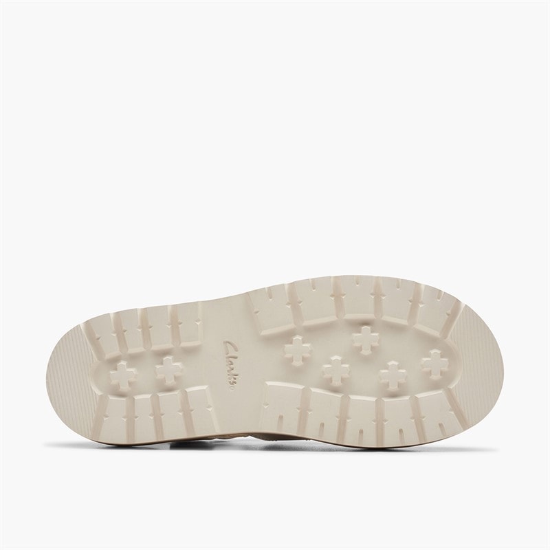 Clarks Womens Orianna Twist D-Fit Sandals Off White - Image 2