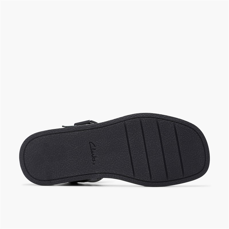 Clarks Womens Alda D-Fit Strap Sandals Black - Image 2