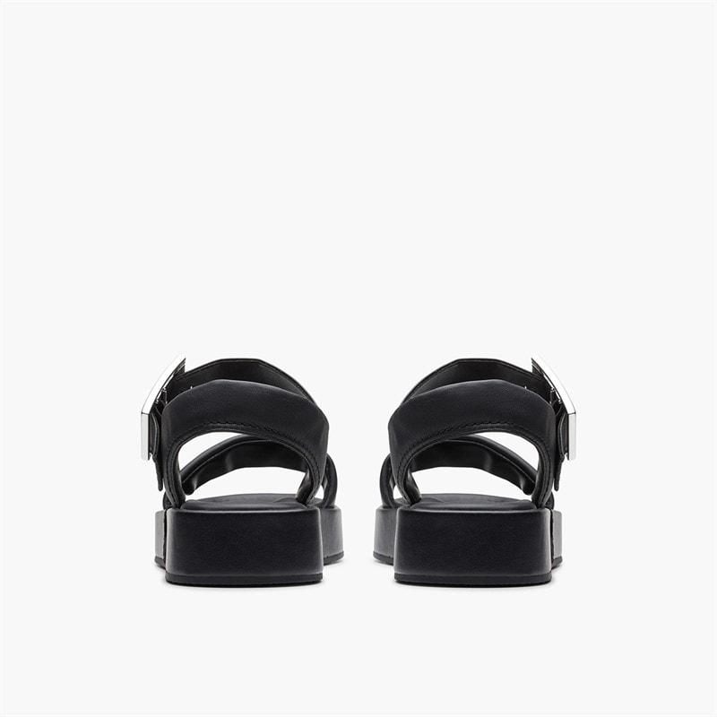 Clarks Womens Alda D-Fit Strap Sandals Black - Image 3