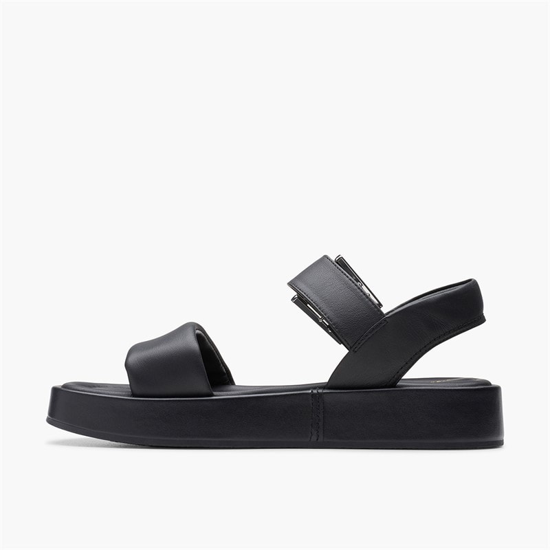 Clarks Womens Alda D-Fit Strap Sandals Black - Image 5