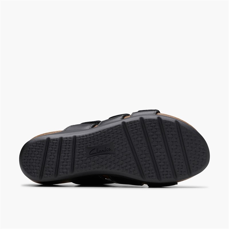 Clarks Womens Calenne Lily D-Fit Sandals Black - Image 2