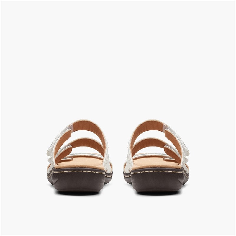 Clarks Womens Laurieann Cove D-Fit Sandals White - Image 3
