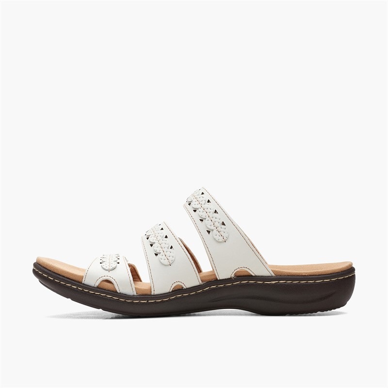 Clarks Womens Laurieann Cove D-Fit Sandals White - Image 5