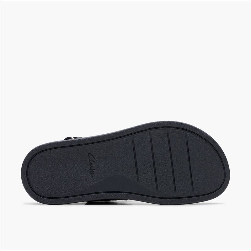 Clarks Womens Arwell Glide D-Fit Sandals Black - Image 2