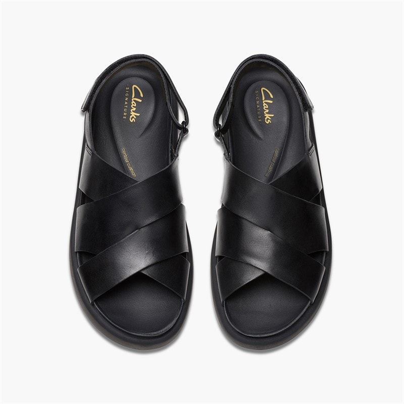 Clarks Womens Aristella Sun D-Fit Sandals Black - Image 4