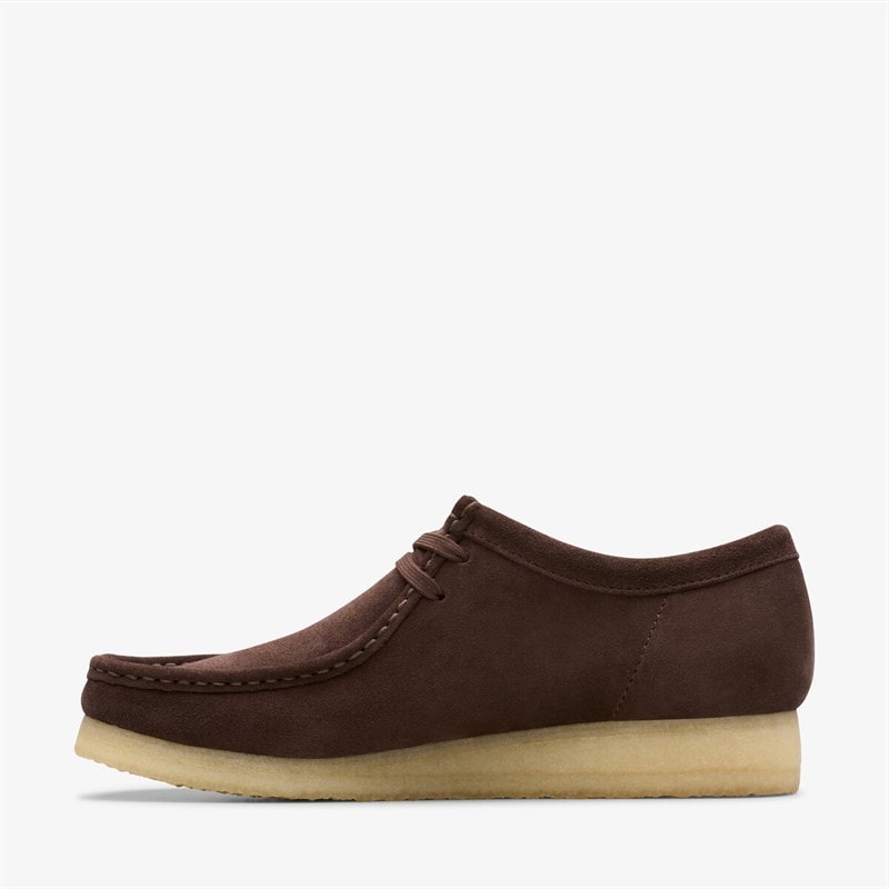 Clarks Mens Originals 2 Wallabee Shoes 5230 Dark Brown Suede - Image 3