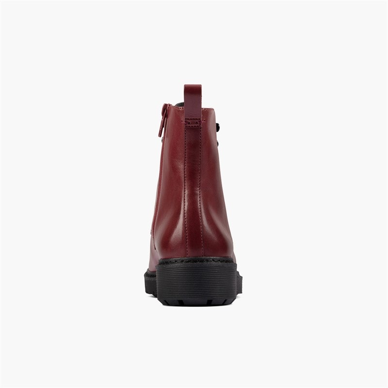 Clarks Womens Witcombe Hi 2 Boots Burgundy Leather - Image 5