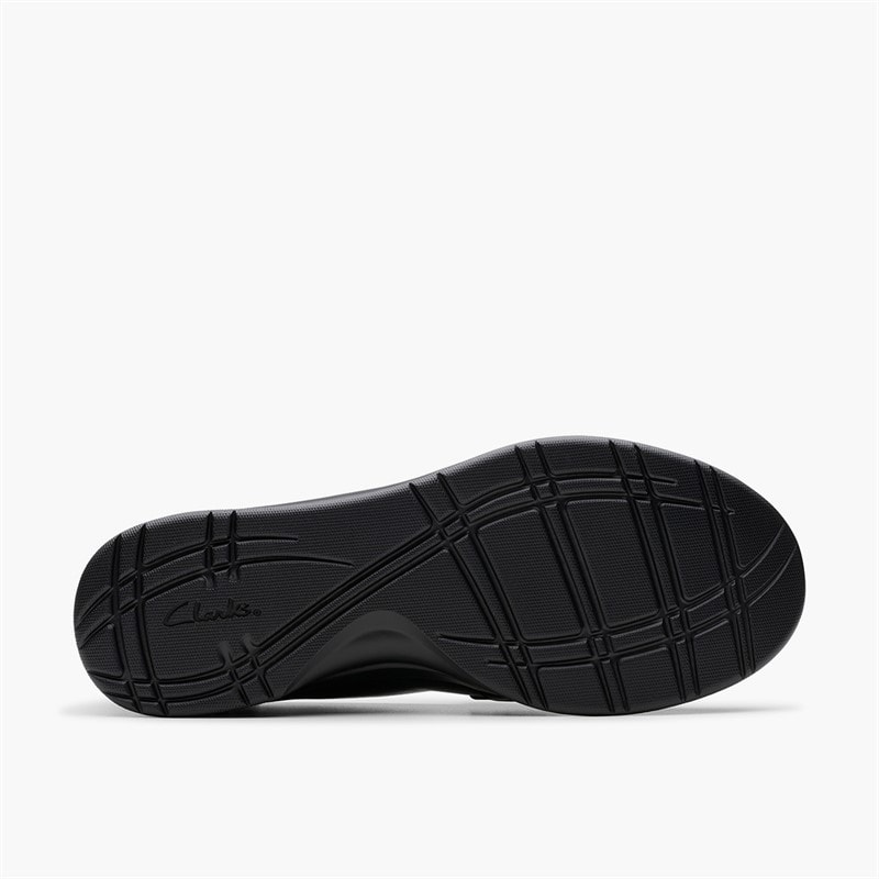 Clarks Womens Ellowyn Penny Loafers Black Leather - Image 2