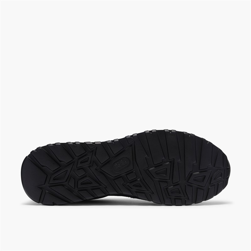 Clarks Mens Radwell Tie Trainers Navy Suede - Image 2