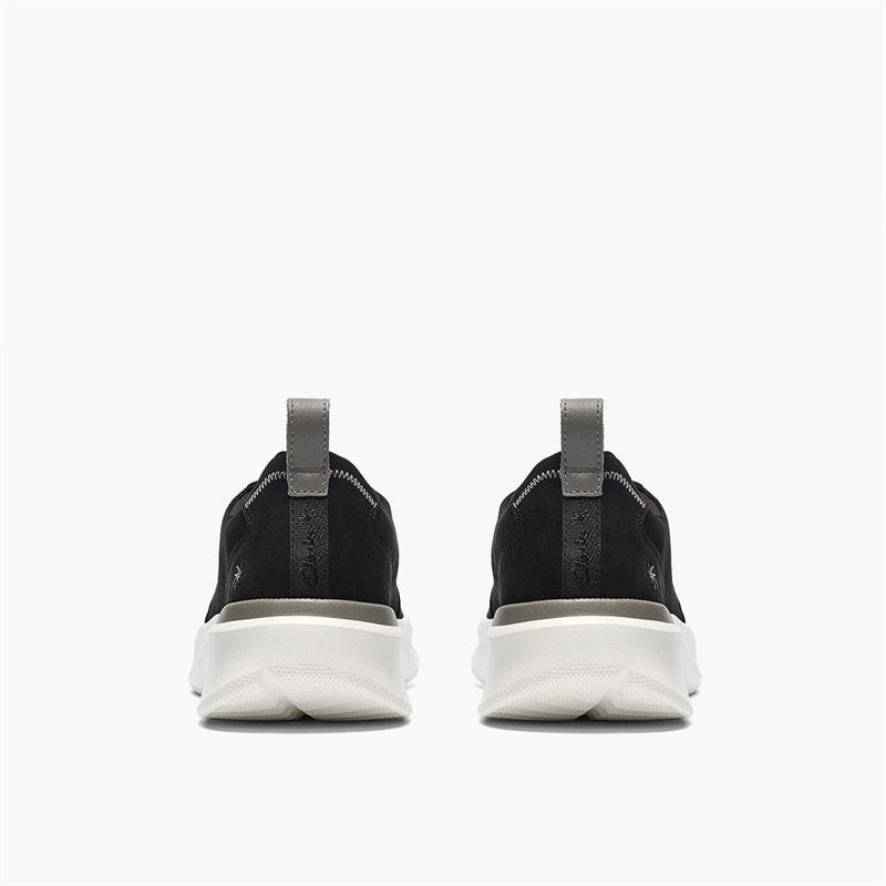 Clarks Mens Solvena Style Trainers Black - Image 5
