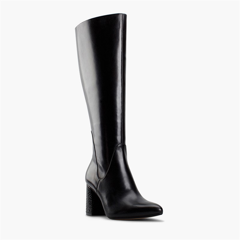 Clarks Womens Laina 85 Tall Boots Black Combi Leather - Image 2