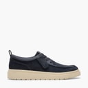 Clarks Mens Polden Moc Shoes Navy Suede