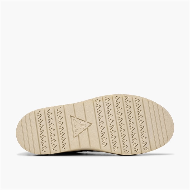 Clarks Mens Polden Moc Shoes Navy Suede - Image 3