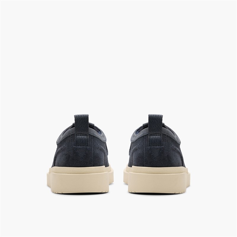 Clarks Mens Polden Moc Shoes Navy Suede - Image 5